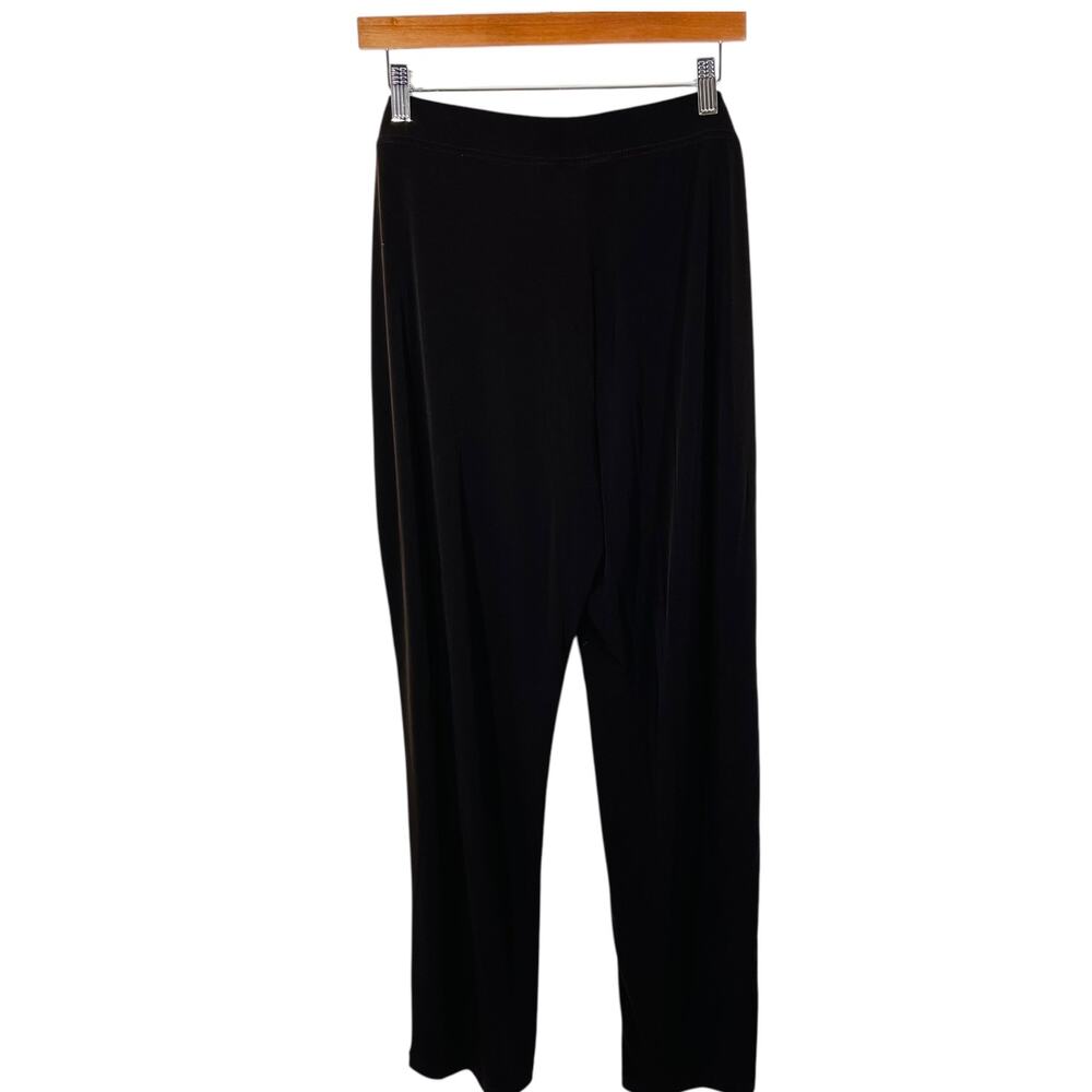 Susan Graver Liquid Knit Pull On Pants XLT Brown Straight Leg Travel Career - Picture 3 of 7